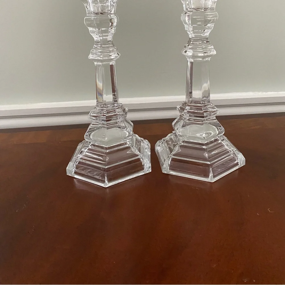 Tiffany vintage set of 2 Plymouth 8 inch candlesticks. - Picture 2 of 6